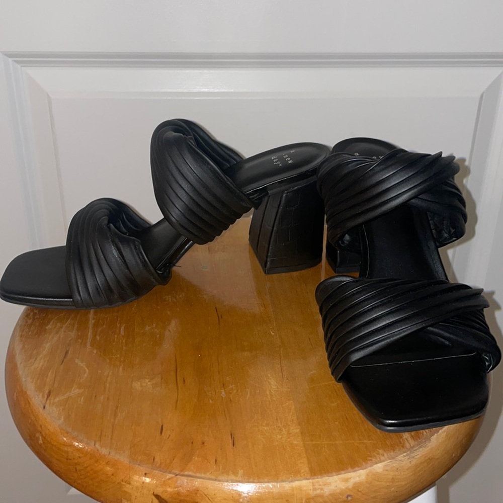 Black 3” heels size 9